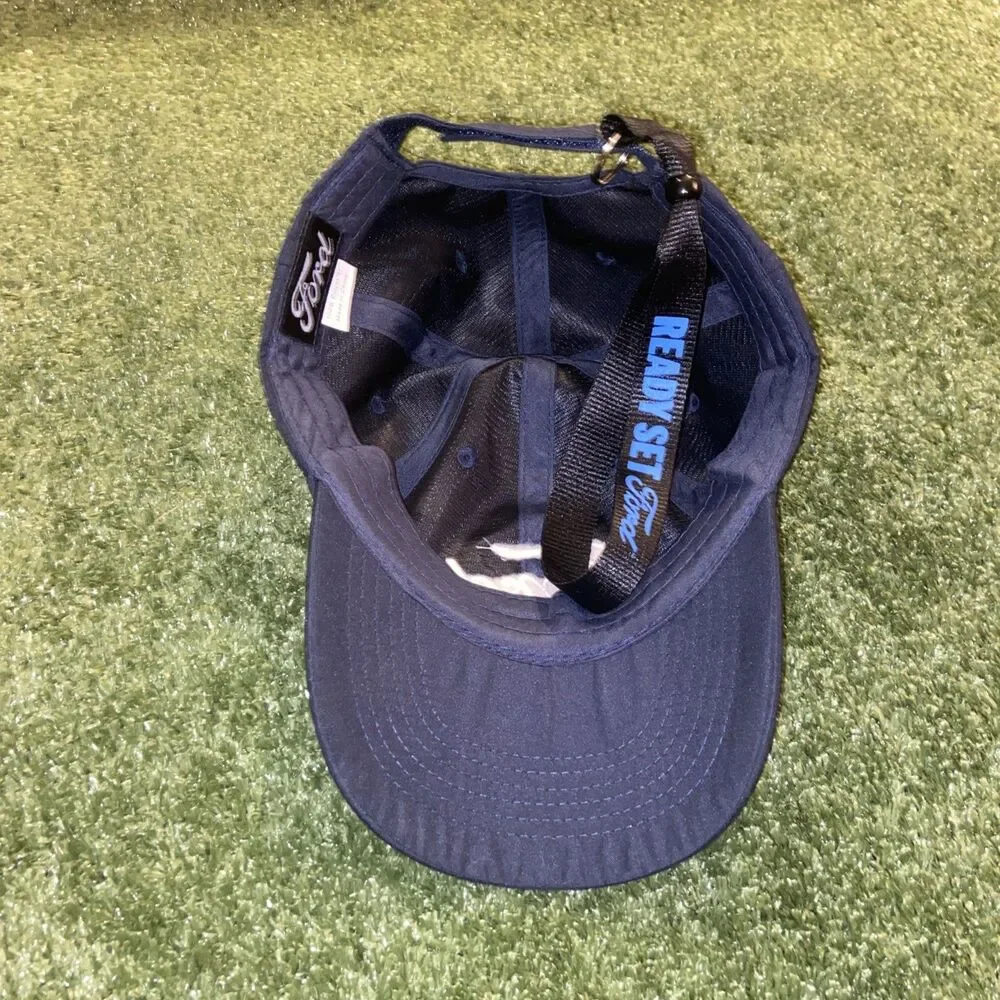 Ford Baseball Hat Navy Blue Adjustable Cap & Keychain